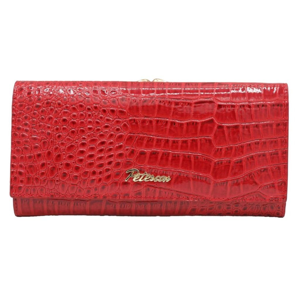 Kožni novčanik Peterson Luxury crveni