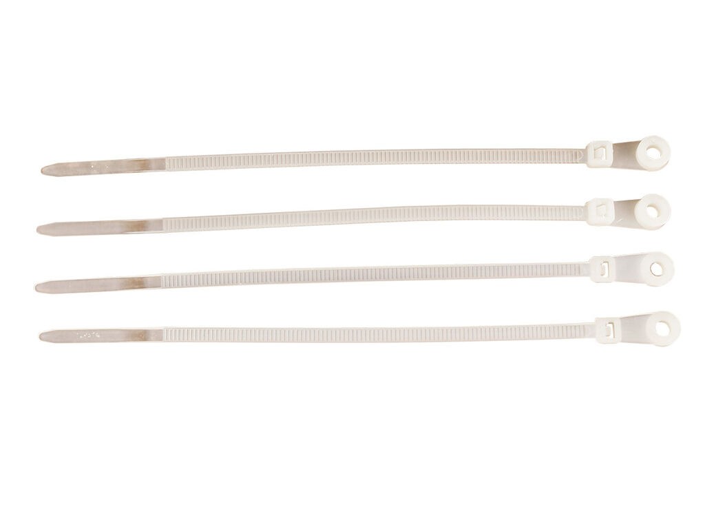 Womax Vezice za ukucavanje 4x200mm, 100 komada, Bele