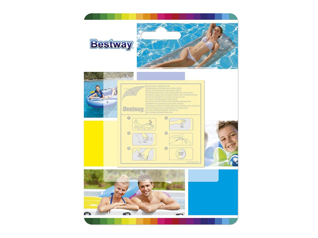 Bestway Set za krpljenje bazena, 6.5x6.5 cm