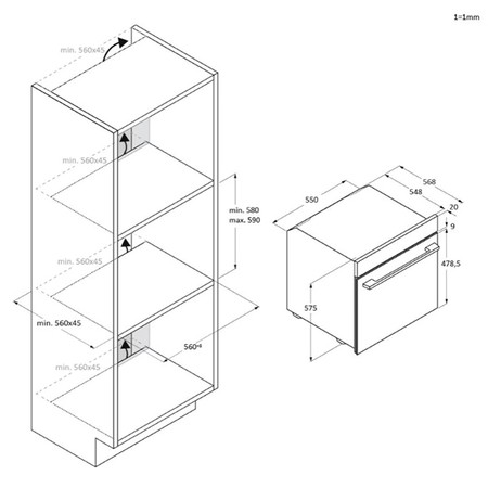 Candi Ugradbena pećnica Ca6 Np5B3Htb