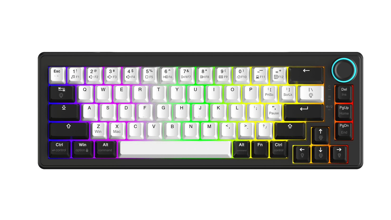 DAREU Tastatura EK65, RGB, USB C, Crna