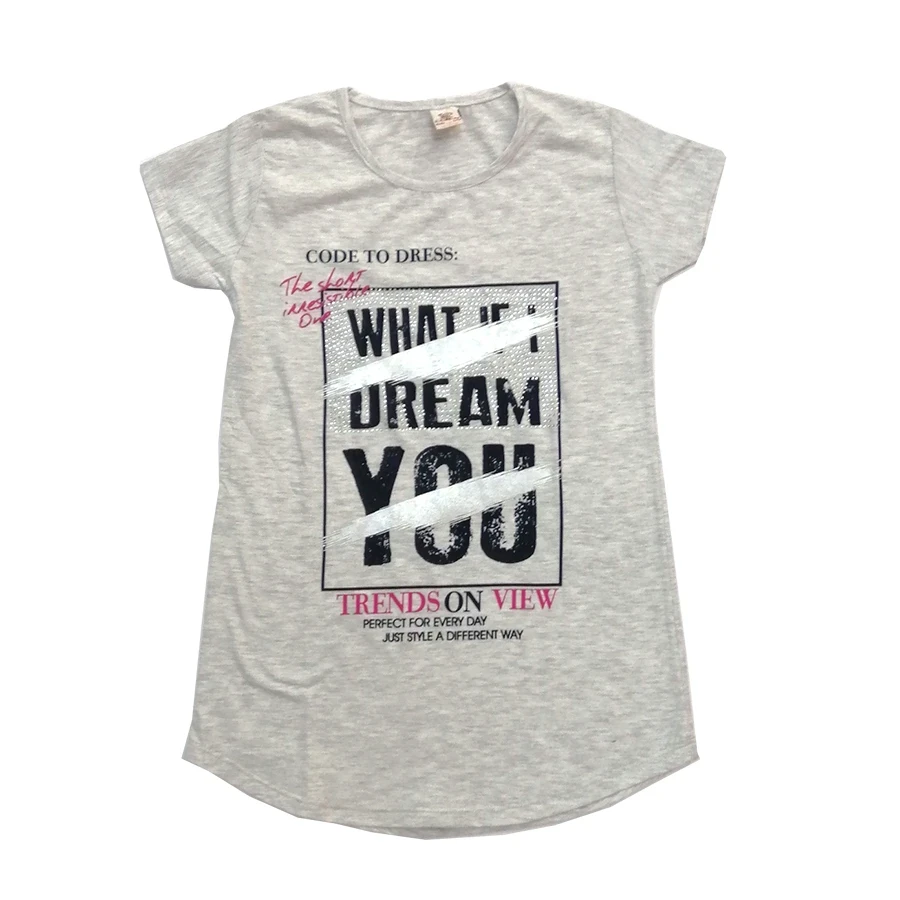 VRABAC Majica za devojčice Dream, Svetlosiva