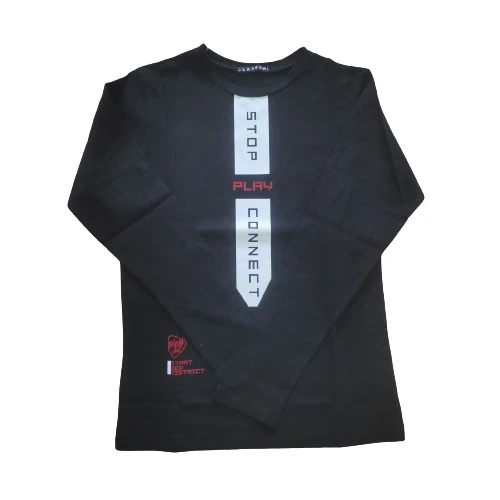 VRABAC Majica dugih rukava za dečake 276 20, Crna