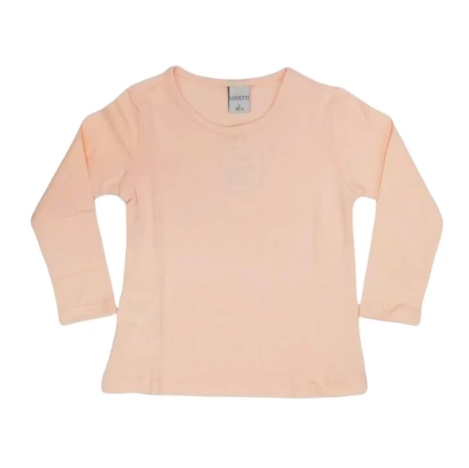 VRABAC Majica dugih rukava za devojčice 100456, Breskva