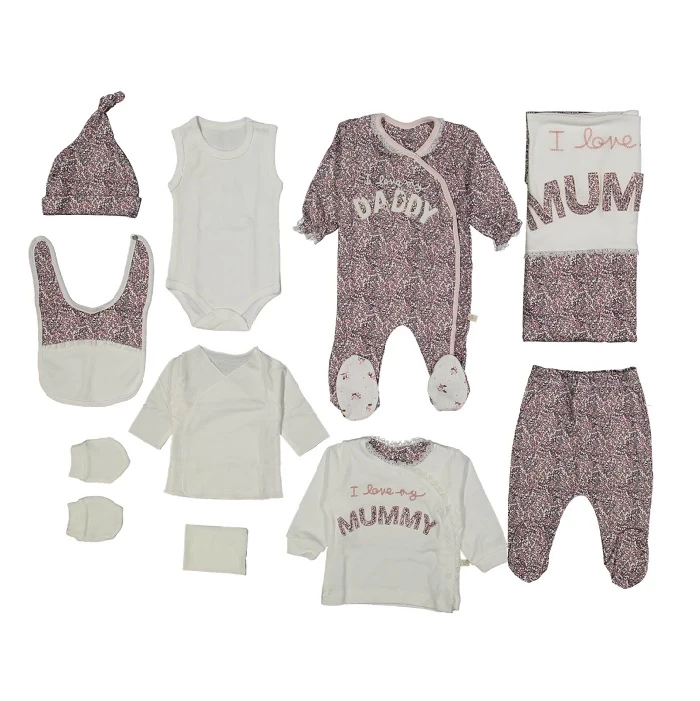 VRABAC Set za bebe 243842, Belo-roze
