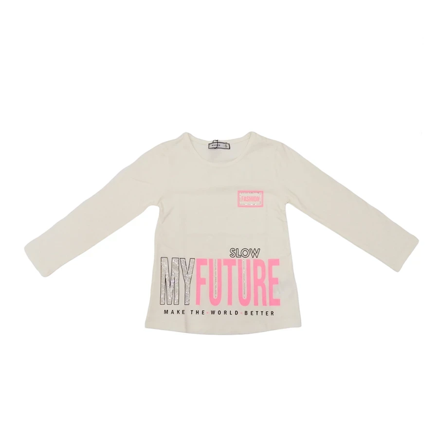 VRABAC Majica dugih rukava za devojčice 31536, Bela