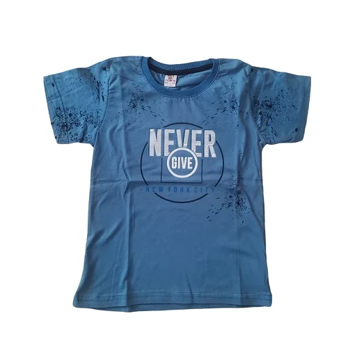 VRABAC Majica za dečake Never give, Plava