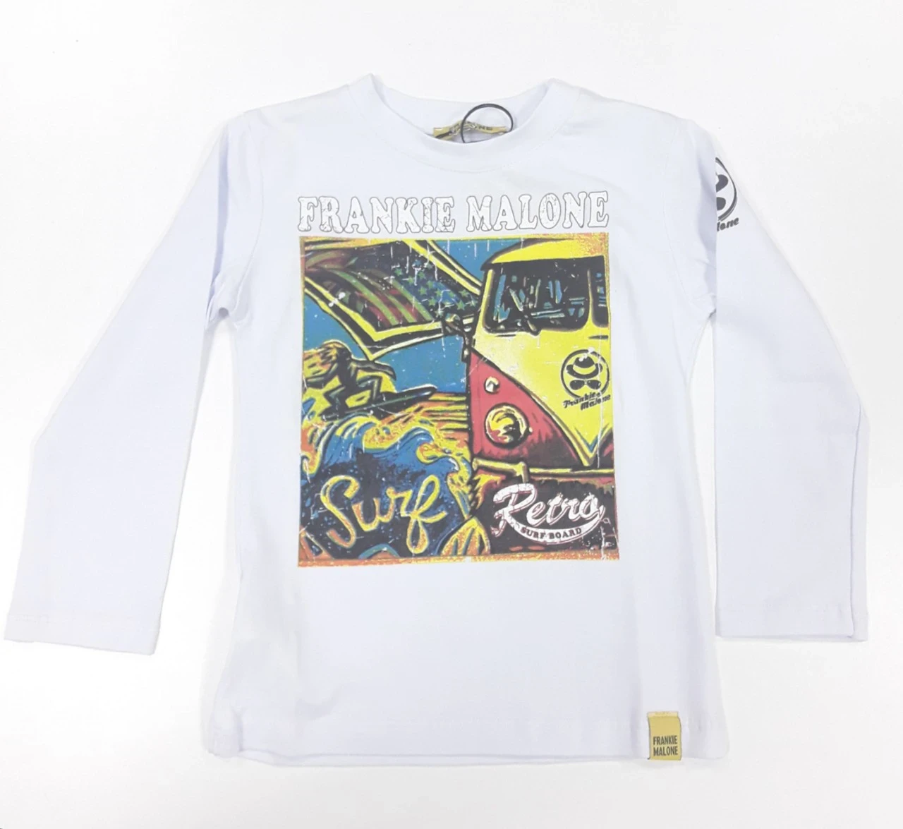 VRABAC Majica dugih rukava za dečake MB852 B, Bela