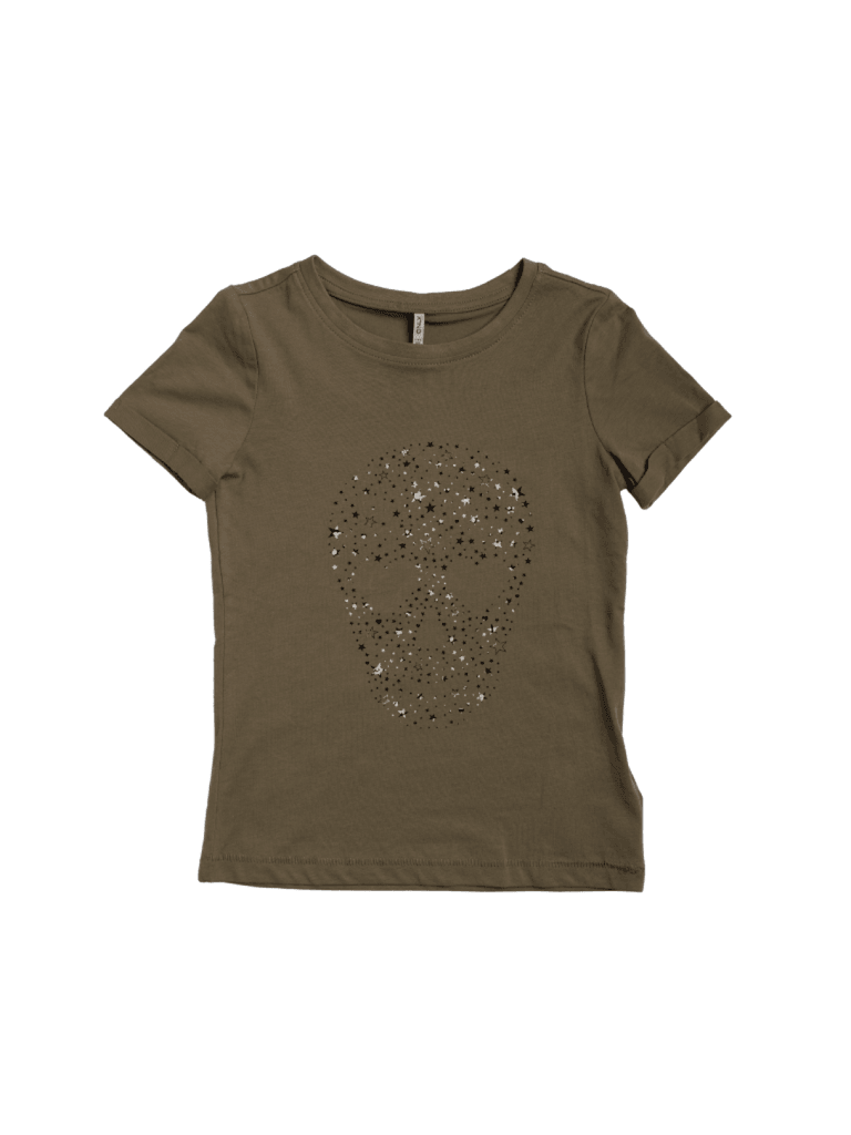Only Majica za devojčice Minna, Maslinasta