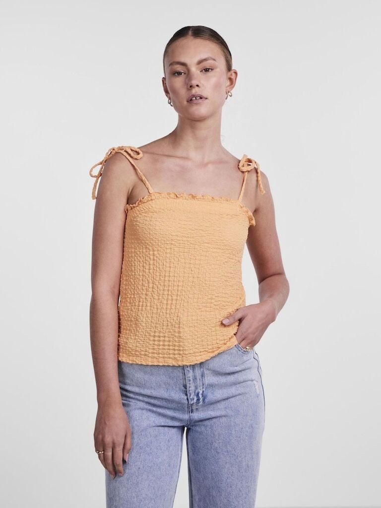 Pieces Ženska majica Lara, Kajsija