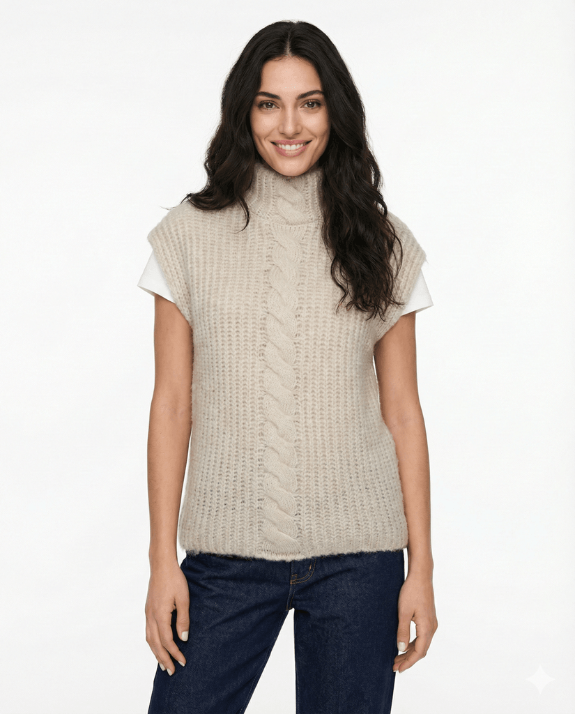 Only Ženski prsluk Cima, Bež