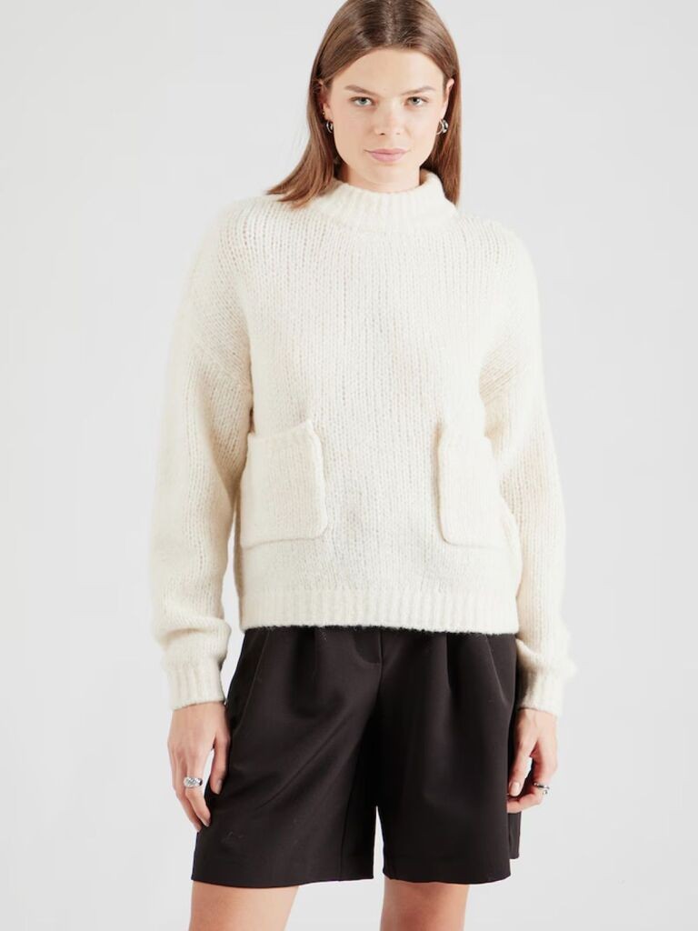 Only Ženski džemper Pie, Beli