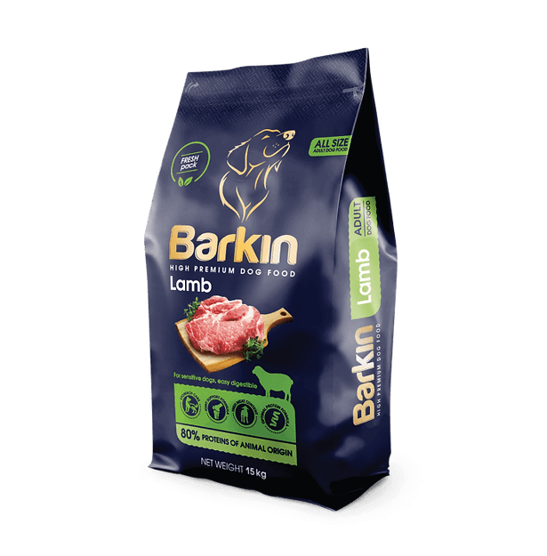 BARKIN Suva hrana za pse High Premium Junior, Jagnjetina, 15kg