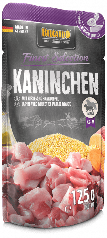 BELCANDO Vlažna hrana za pse Finest Selection, Zečetina, 125g