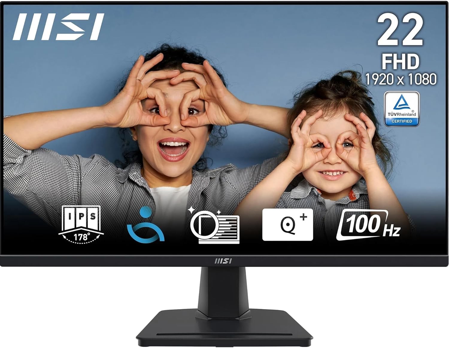 MSI monitor PRO MP225V Flat 22", 1920x1080 FHD, VA, 100Hz, 1 ms, HDMI/VGA