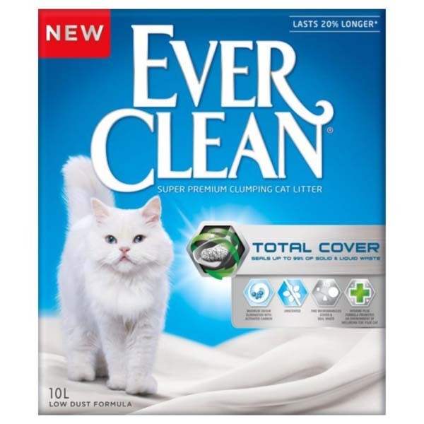 EVER CLEAN Posip za mačke Total Cover, 10 l