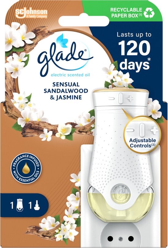 Glade Električni osveživač prostora Sandalovina i Jasmin, 20ml
