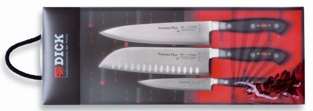 Dick Set noževa PremierPlus Eurasia, 3 komada, Crni