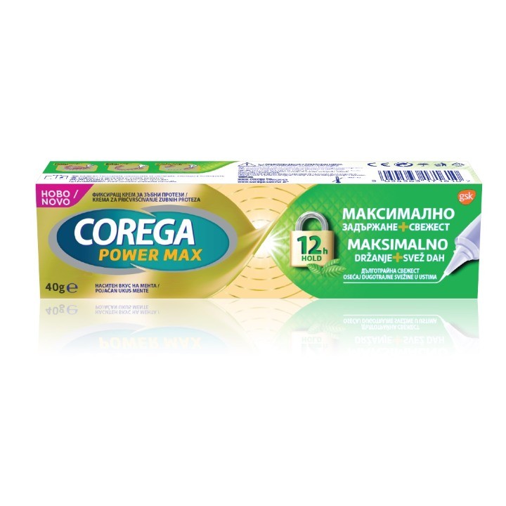Corega Krema za za pričvršćivanje zubne proteze Max Hold+Fresh, 40g