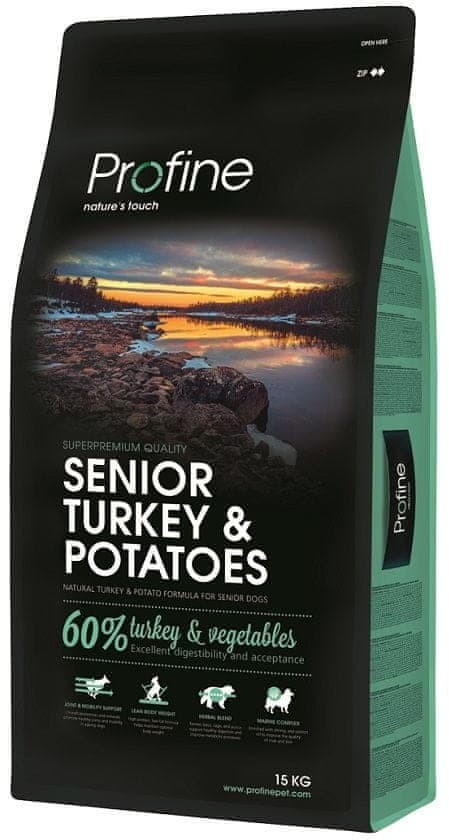 Pro Fine Suva hrana za pse Senior. Ćuretina i povrće, 15kg