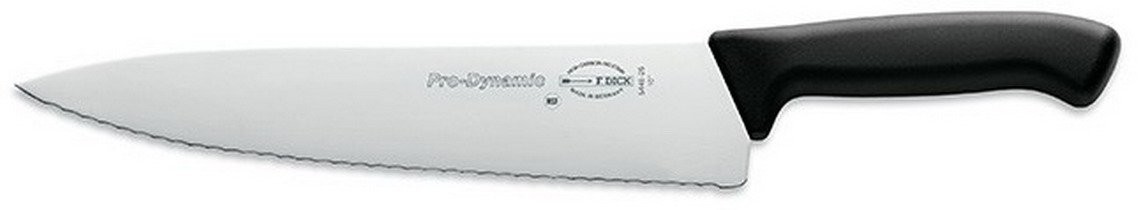 Dick Kuvarski nož ProDynamic, Nazubljen, 26cm, Crni