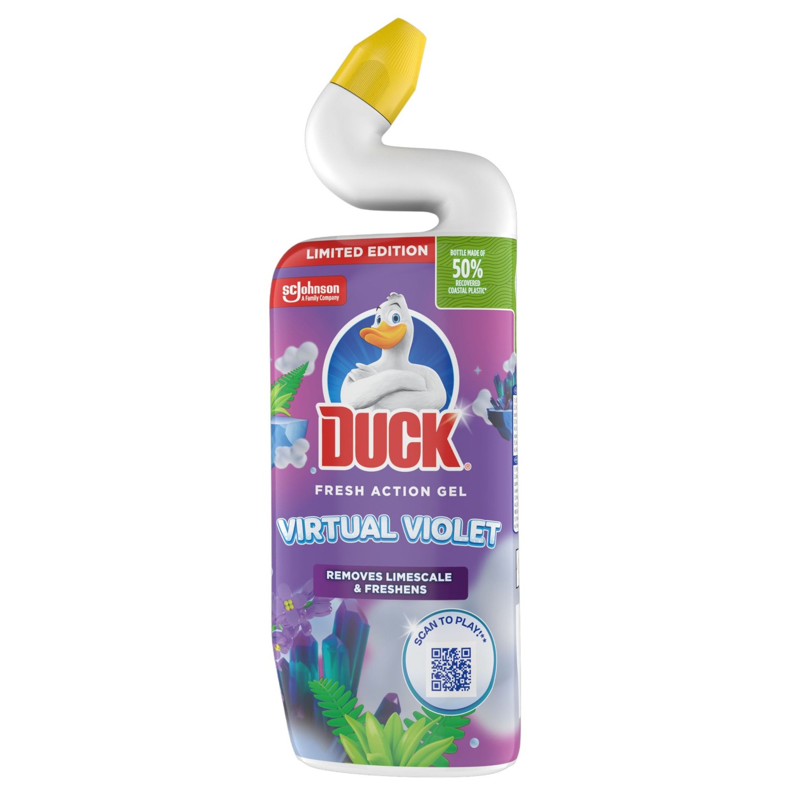 Duck WC tečnost Virtual Violet, 750 ml