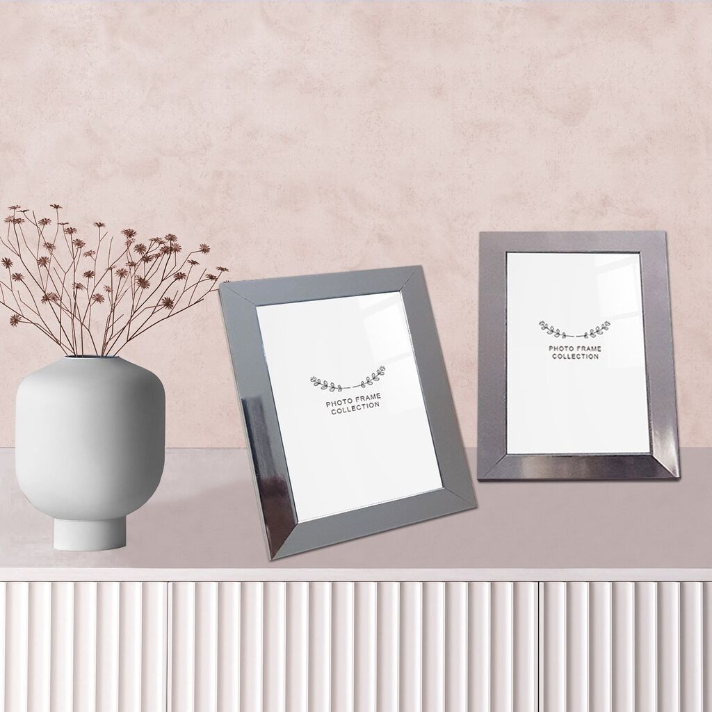 Aberto Design Set ramova za slike 2IGFC1026_1015, 10x15cm, 2 komada, Srebrne boje