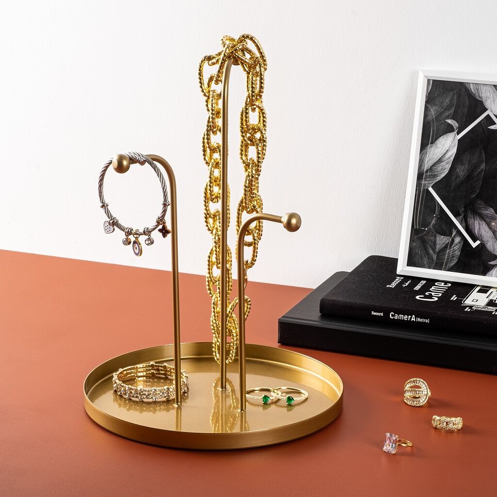 Aberto Design Stalak za nakit 20.5cm, Zlatne boje