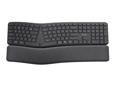 Bežična tastatura Trust Keyra, američki raspored, USB-C, USB-A, Bluetooth, crna