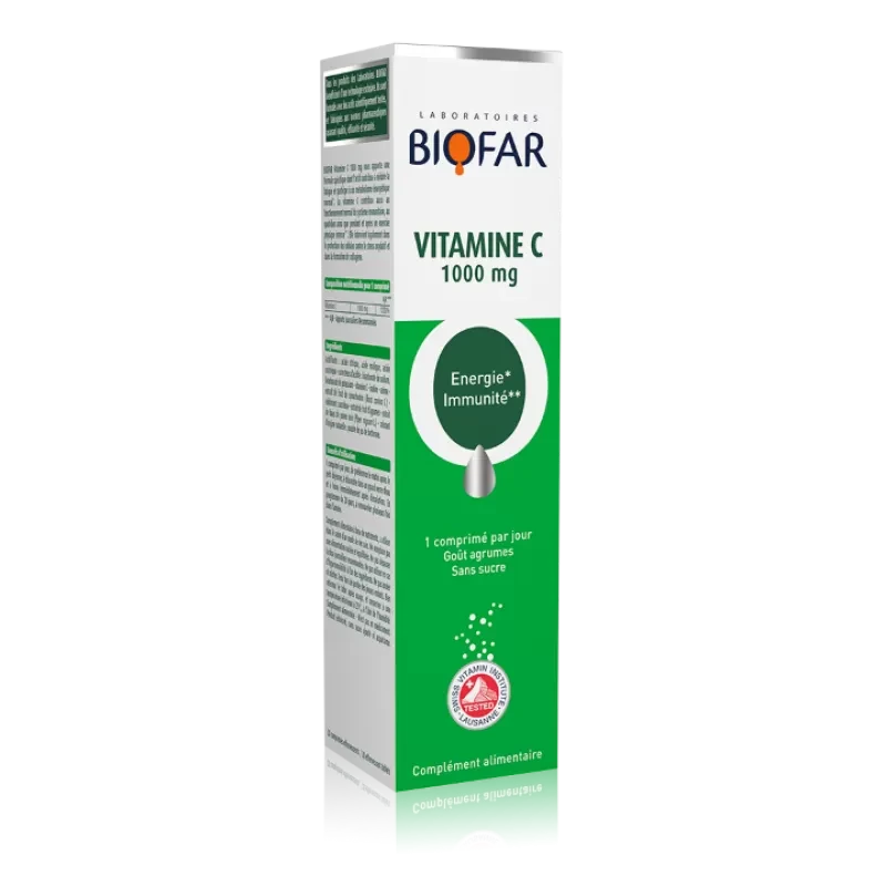 Biofar Šumaće tablete Vitamin C, 1000Mg, 20 tableta