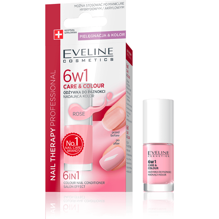 Eveline Lak za nokte Nail Therapy 6u1 Rose 12ml
