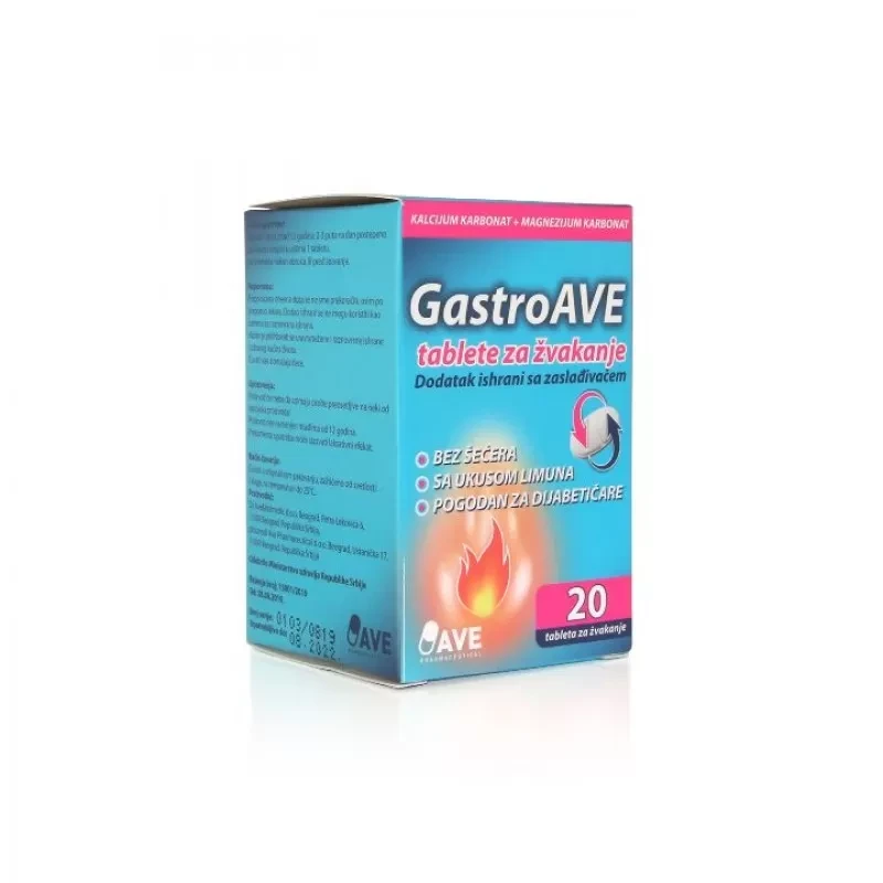 Gastroave Tablete za žvakanje, 20 komada