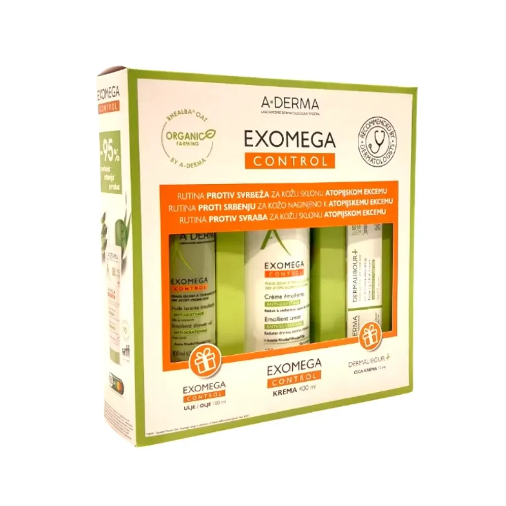 A-Derma Set za suvu kožu Exomega Control Box
