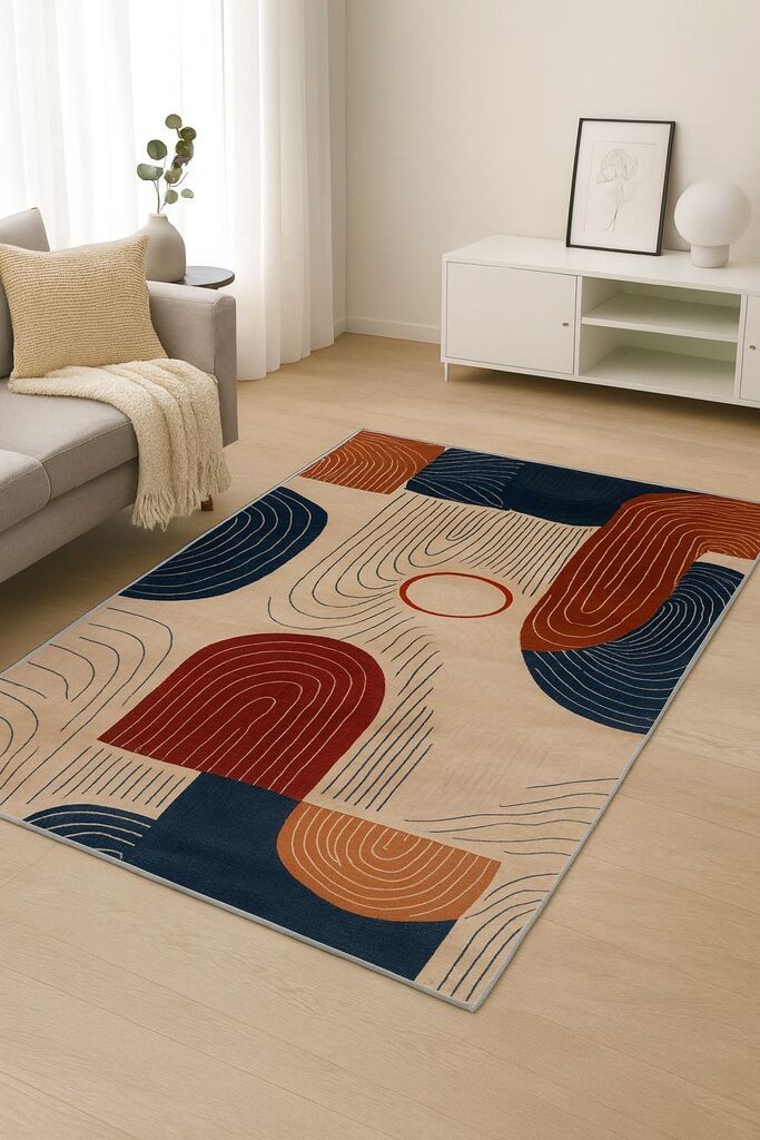 Conceptum Hypnose Tepih BSR-2, Pravougaoni, 100 x 140 cm, Šareni