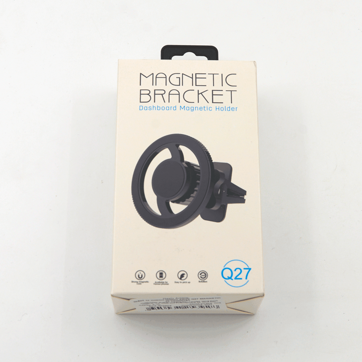 MAGSAFE Držač za mobilni telefon ANVE Q27 Magnetic za ventilaciju, Crni