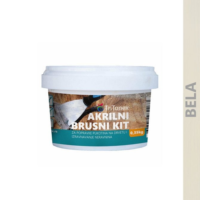 TRITONEX Akrilni brusni kit, 0.8kg, Beli