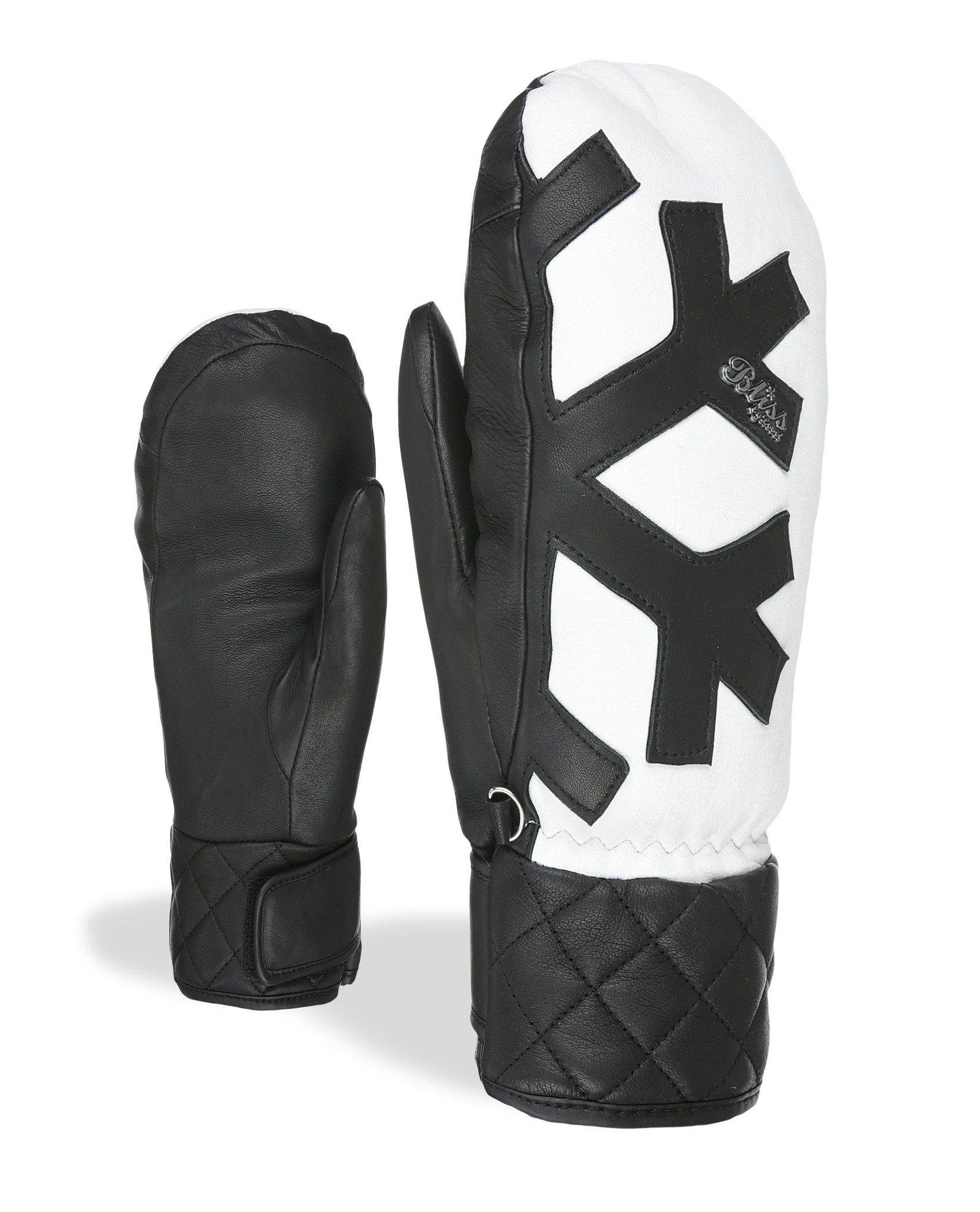 LEVEL Ženske rukavice za skijanje BLISS COCO MITT, Crno-bele