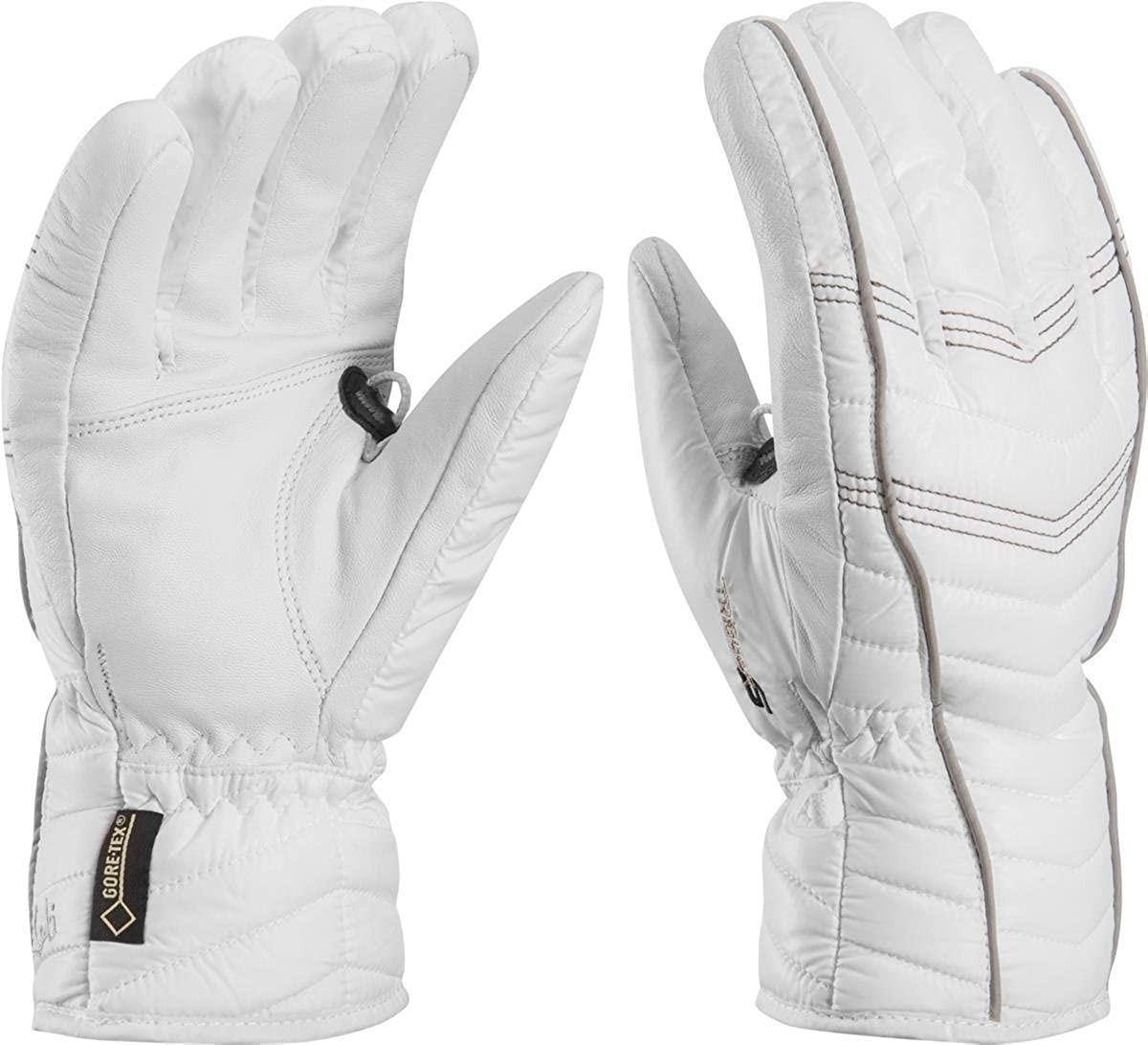 LEKI Ženske rukavice za skijanje HS Cortina S GTX, Bele