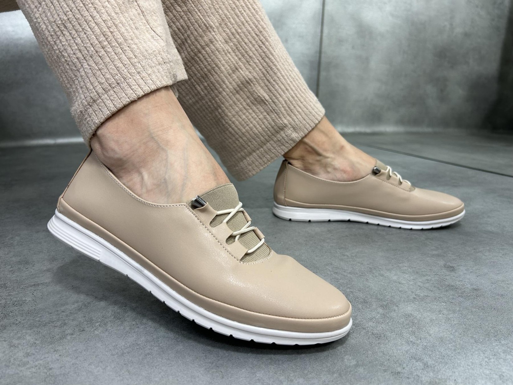 MISMI Ženske espadrile bež