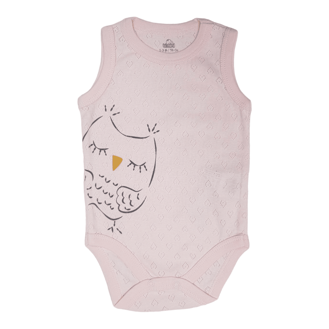 FIM Bodi za bebe Sova, Roze