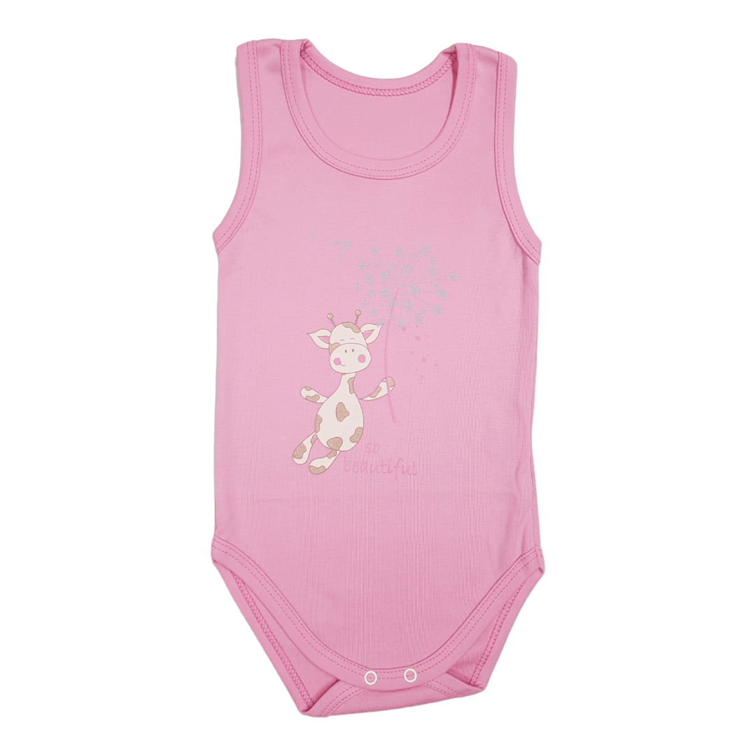 SAN-TEX Bodi za bebe Kravica, Roze