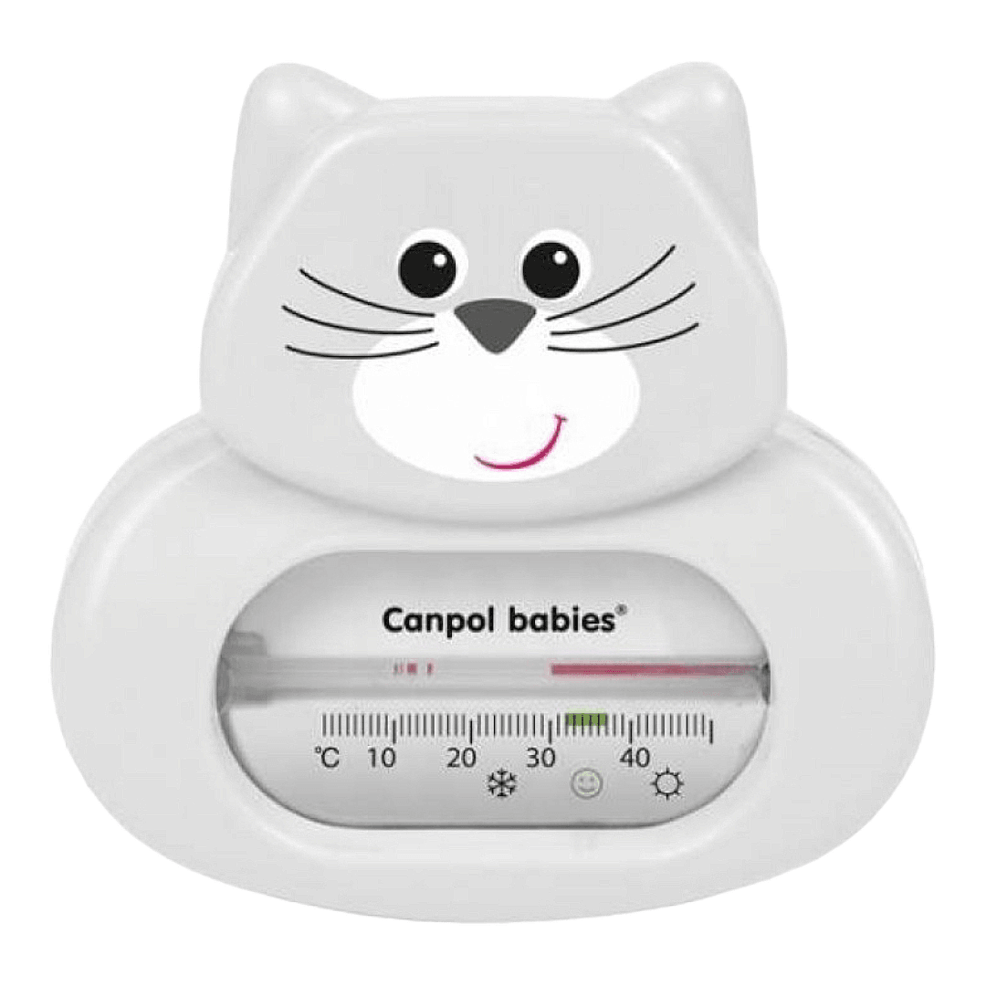 CANPOL Termometar za kupanje beba Maca, Svetlosivi