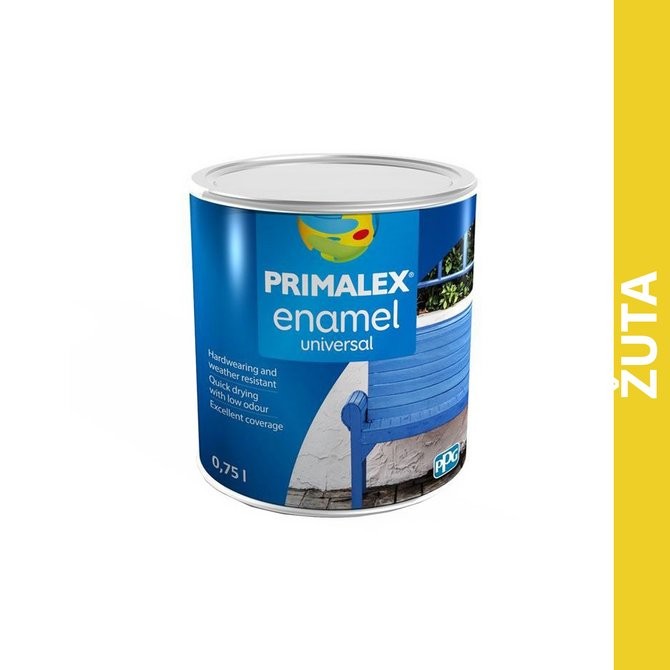PRIMALEX Emajl na vodenoj bazi, 0.75l, Žuti