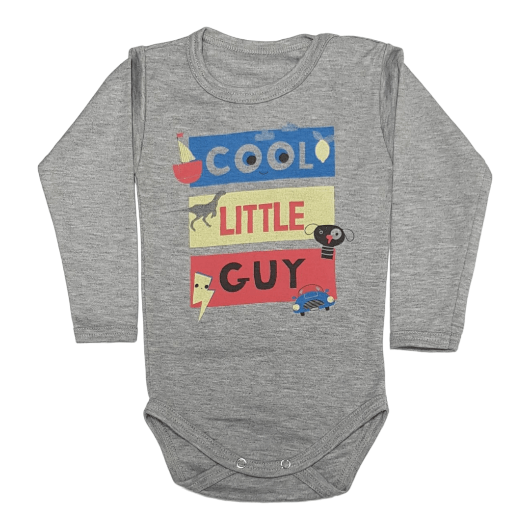 BEBI SAN Bodi za bebe dugih rukava, Sivi