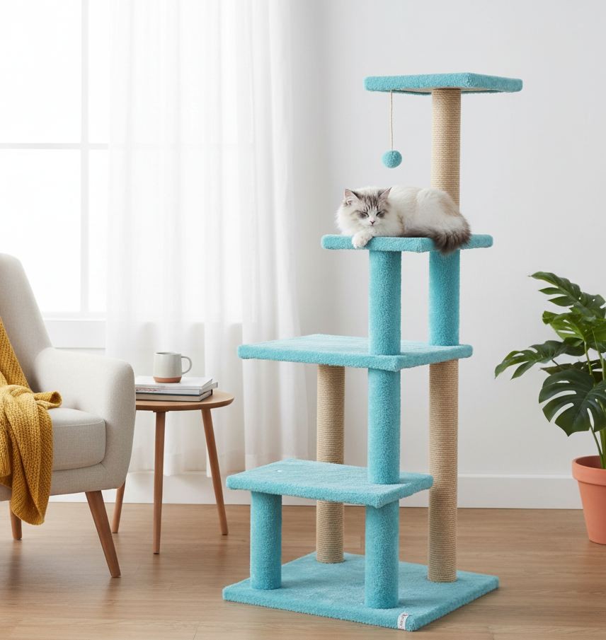 Paws & Whiskers Grebalica za mačke Alessi, Plava