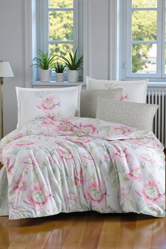 Viktorija Saten posteljina za bračni krevet Clasy Deluxe 200x220 Pataya