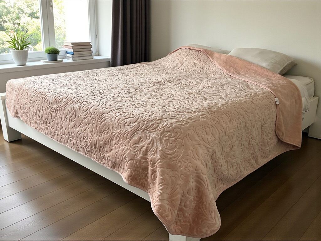 Viktorija Ćebe Merinos 200x240cm Flower Pink