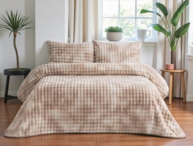 Viktorija Ćebe set Reflections – 220x240cm + 2 jastučnice 50x70cm Vizon