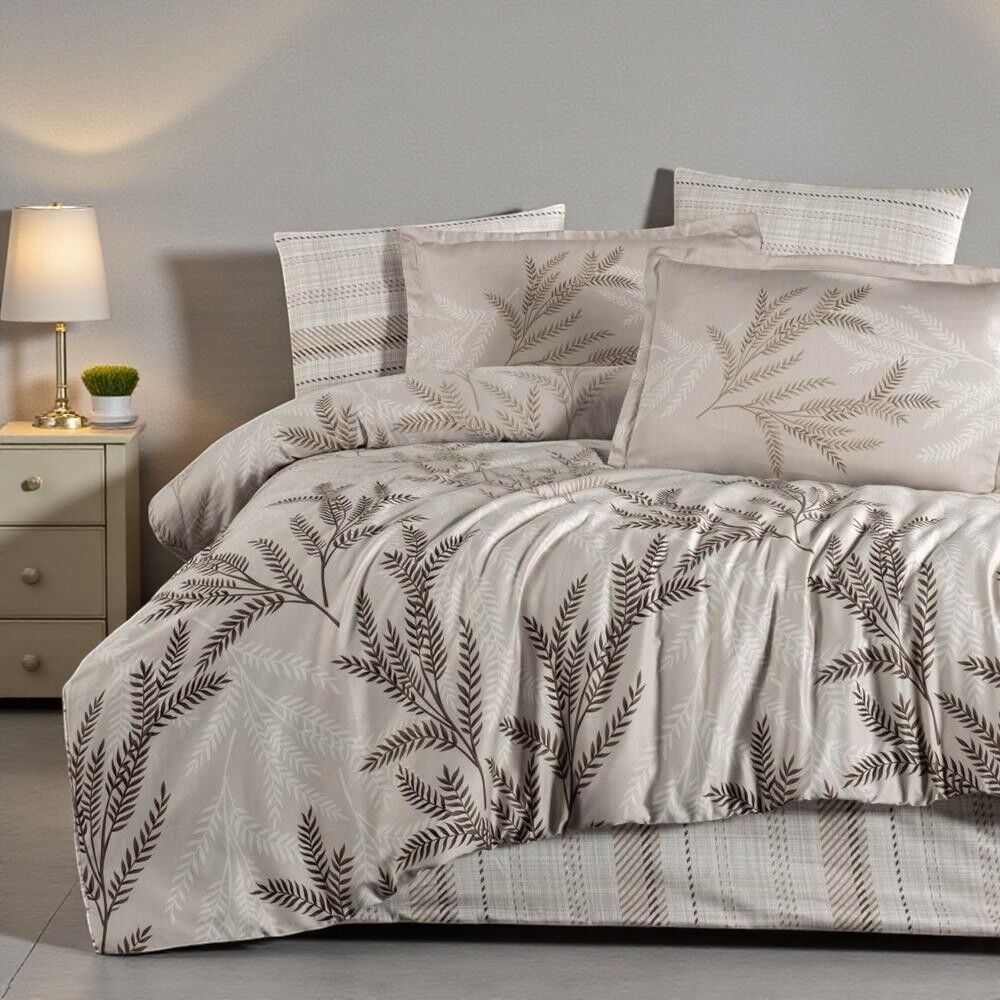 Viktorija Saten posteljina za bračni krevet Clasy Deluxe 200x220 Alisa V1