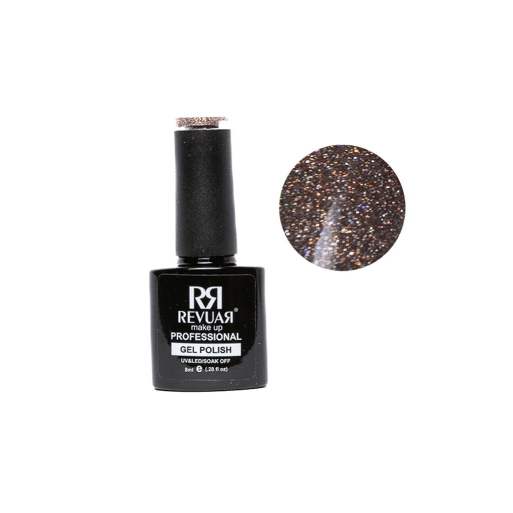 Revuar UV LED Reflektujući gel lak 1103, Zlatne boje